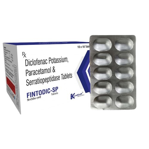 Diclofenac, Paracetamol, and Serratiopeptidase Tablets
